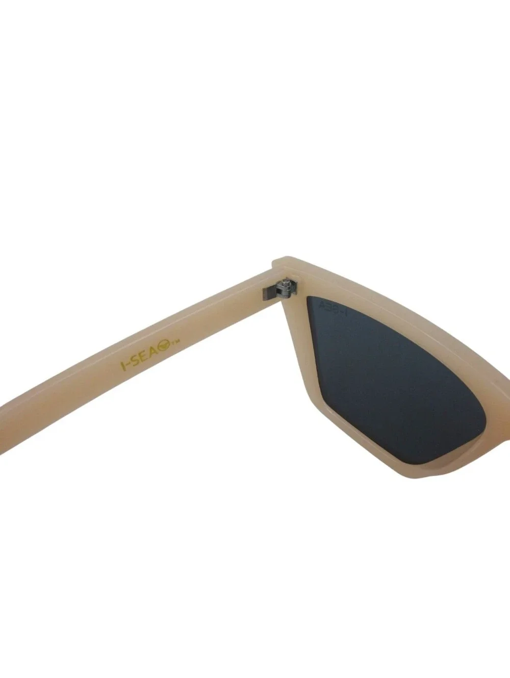 I-SEA Rosey Cat-Eye Polarized Sunglasses - Pearlized Cream Resin w/ Smoke Lenses